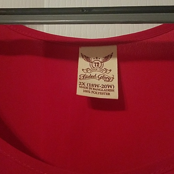 Red Faded Glory Tank Top - Picture 4 of 4